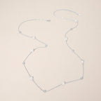 SILVER DOUBLE STRAND PEARL NECKLACE