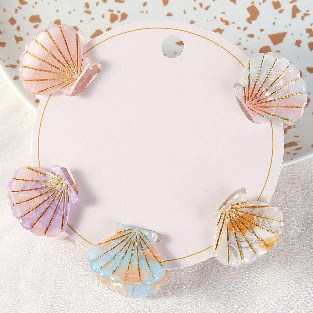 MINI SHELL HAIR CLAWS