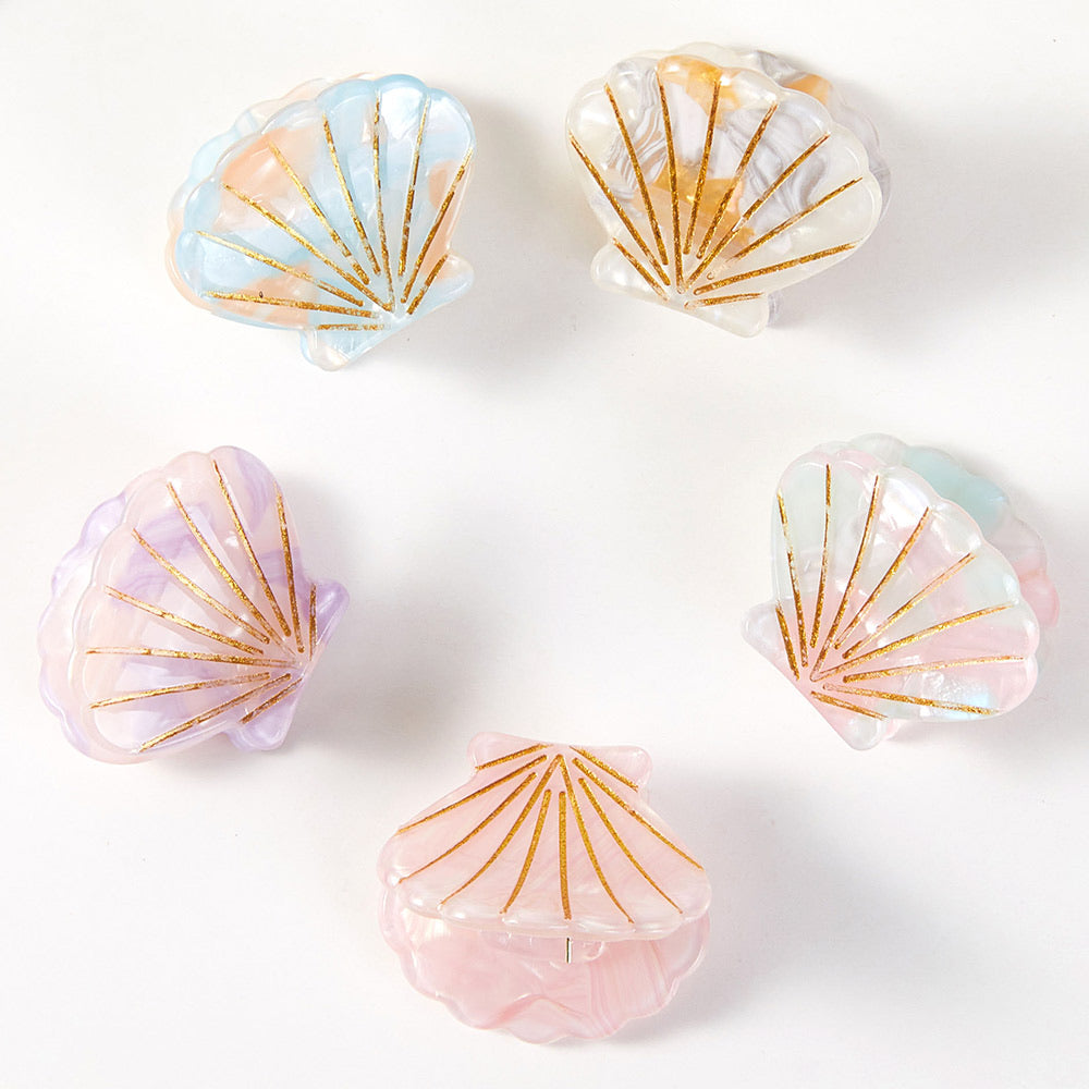 MINI SHELL HAIR CLAWS