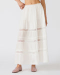 ELISSE MAXI SKIRT ANTIQUE WHITE