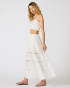 ELISSE MAXI SKIRT ANTIQUE WHITE