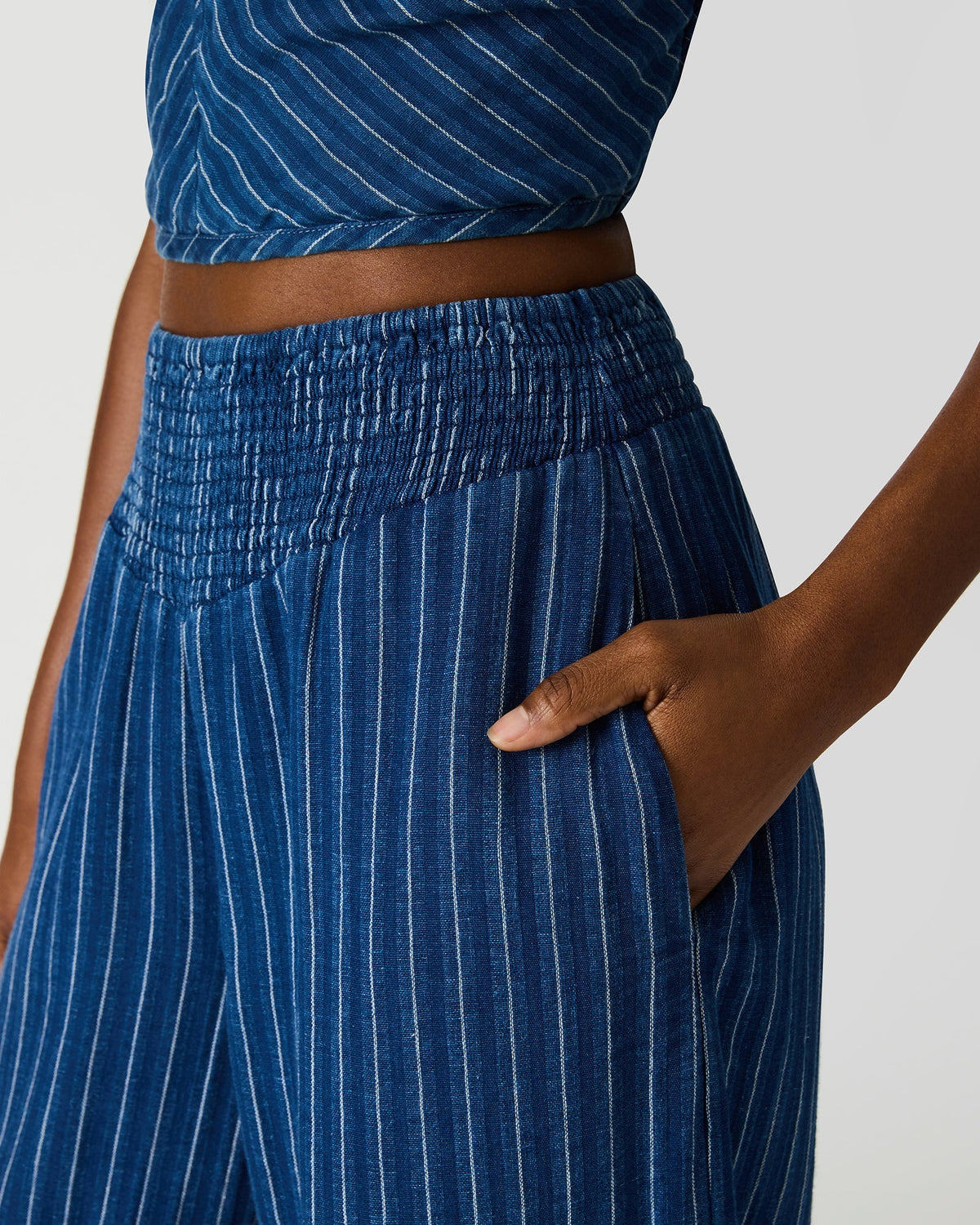 TILLIE PANT MIXED INDIGO