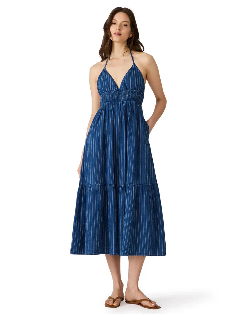 LUCKY DRESS MIXED INDIGO
