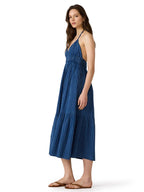 LUCKY DRESS MIXED INDIGO