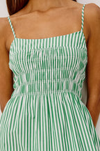 PRIMROSE EMERALD STRIPE DRESS