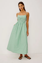 PRIMROSE EMERALD STRIPE DRESS