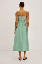 PRIMROSE EMERALD STRIPE DRESS