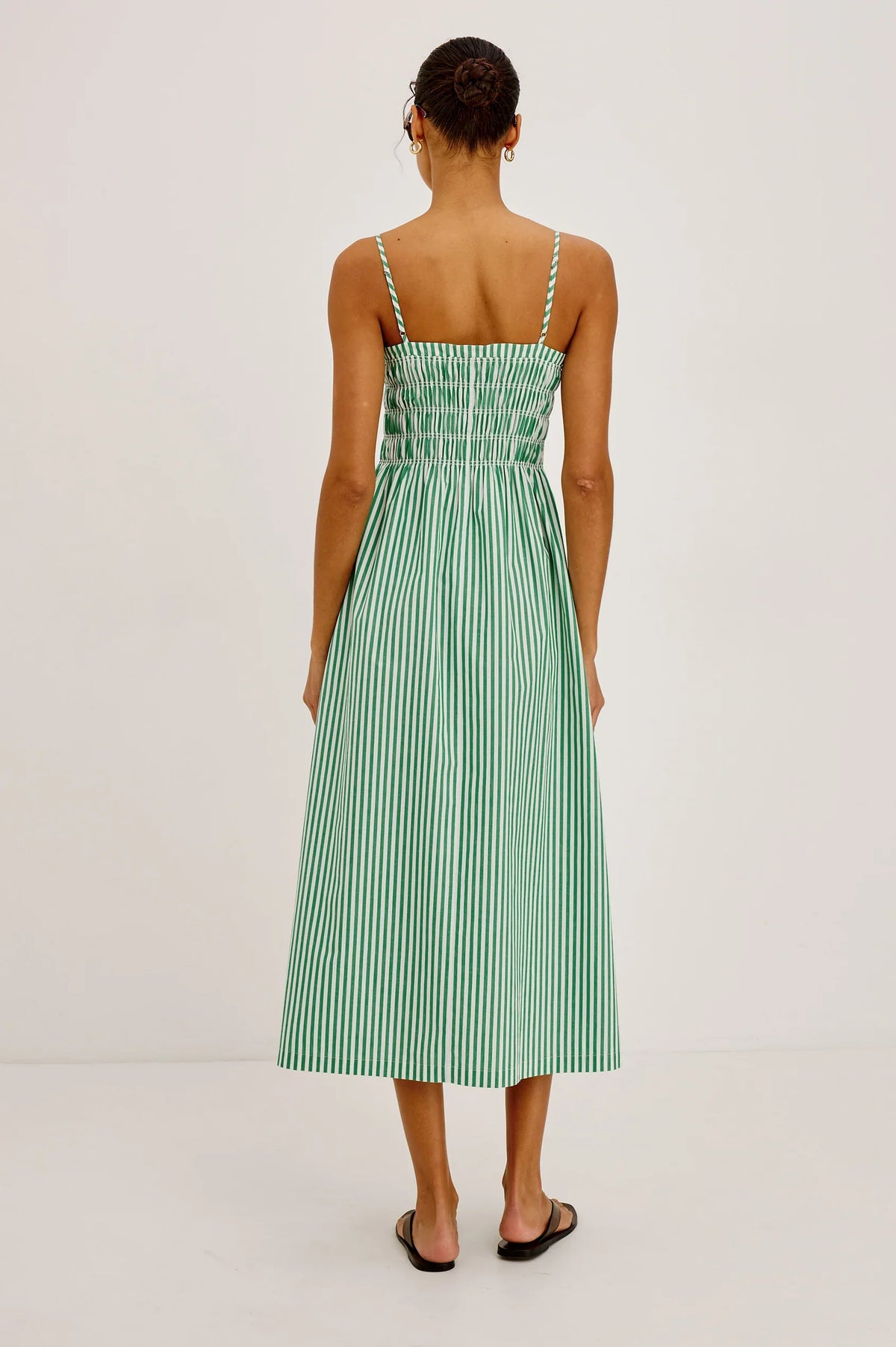 PRIMROSE EMERALD STRIPE DRESS