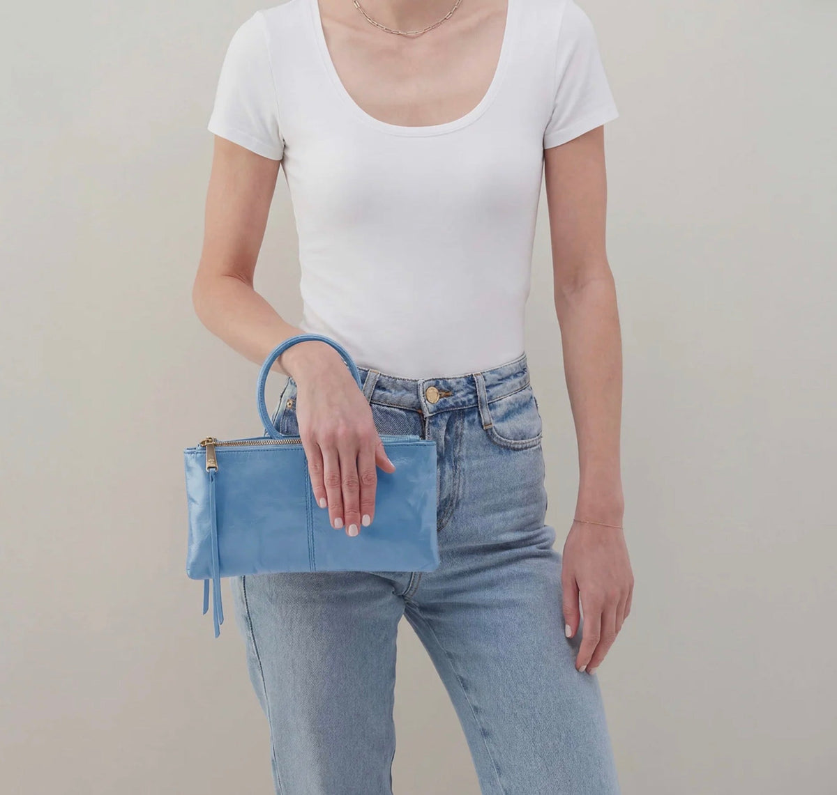 SABLE CROSSBODY IN FADED DENIM
