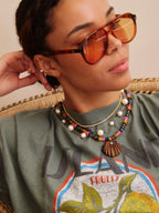 SUN DRIFT SEASHELL PENDANT NECKLACE