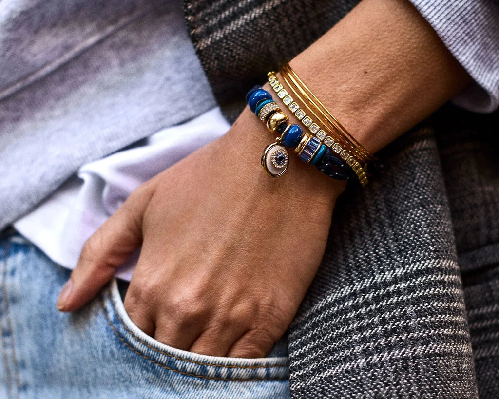 EYE CANDY EVIL EYE CORD BRACELET