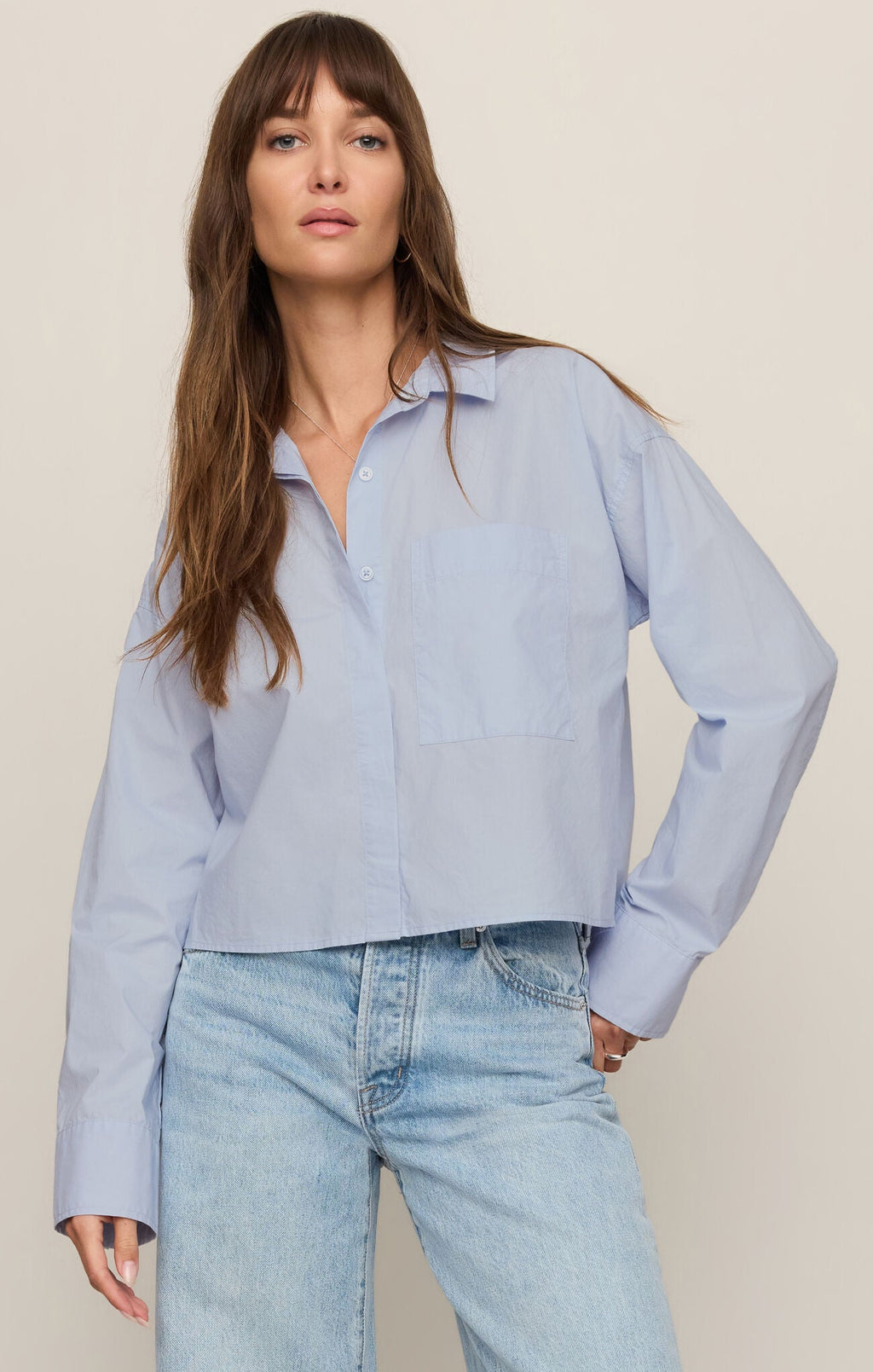 FAVORITE BUTTON-UP HAMPTONS BLUE