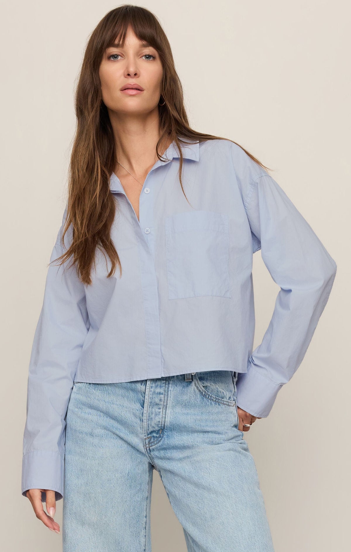 FAVORITE BUTTON-UP HAMPTONS BLUE