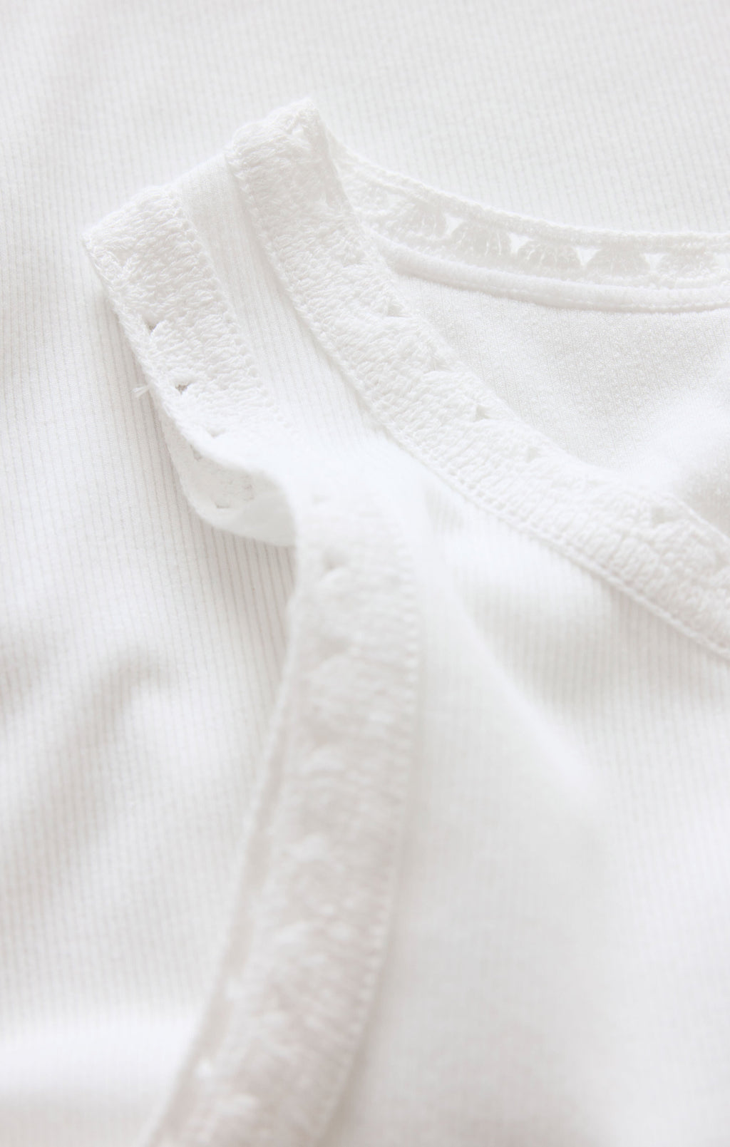 CLARKE RIB TANK WHITE