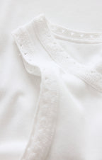 CLARKE RIB TANK WHITE