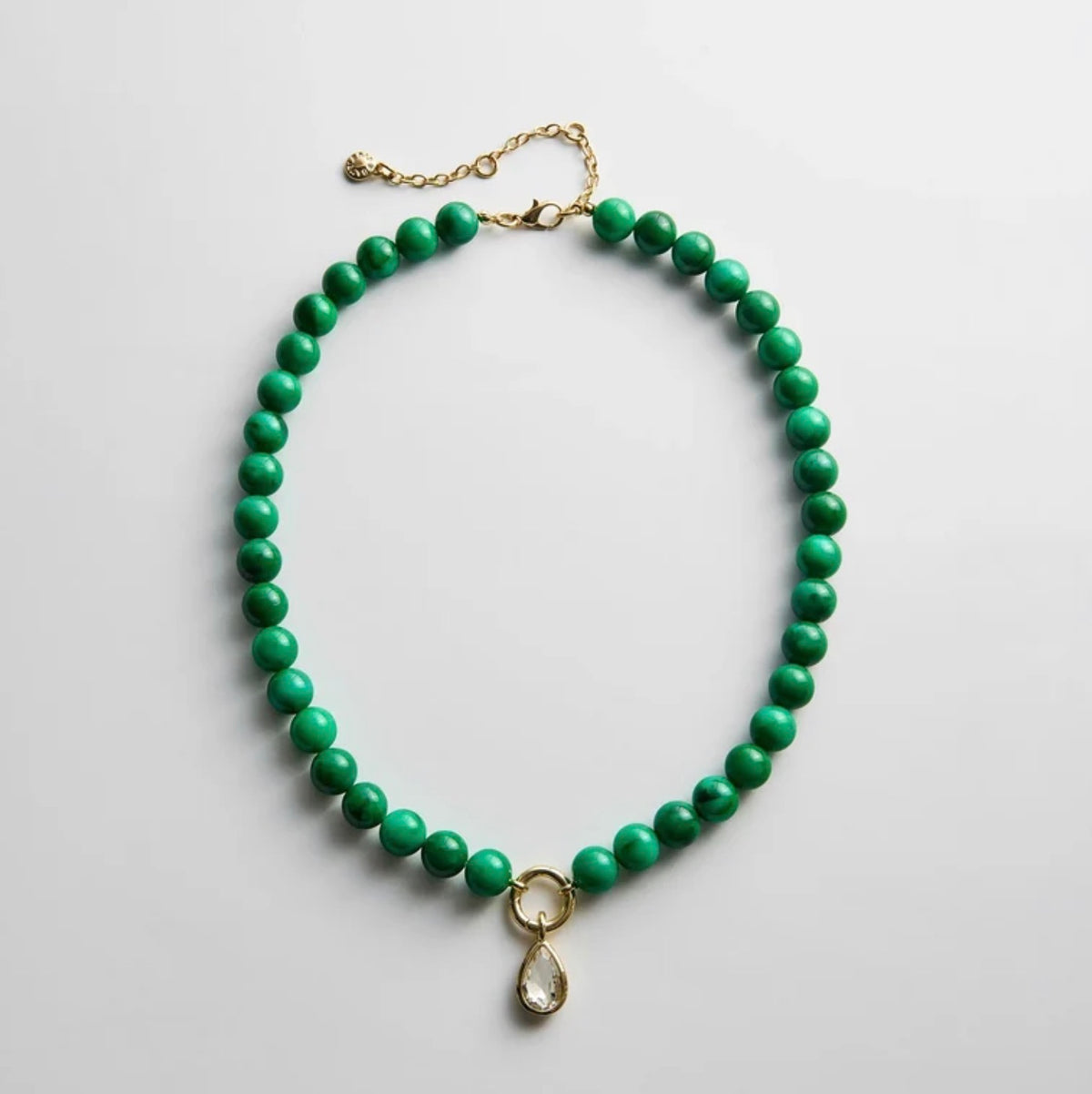 JANETTE BEADED RING NECKLACE